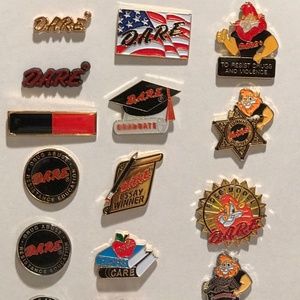 Set of 12 D.A.R.E. Pins